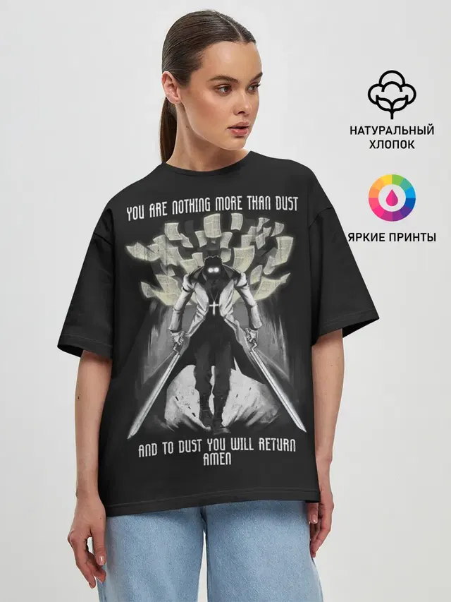 Женская футболка оверсайз