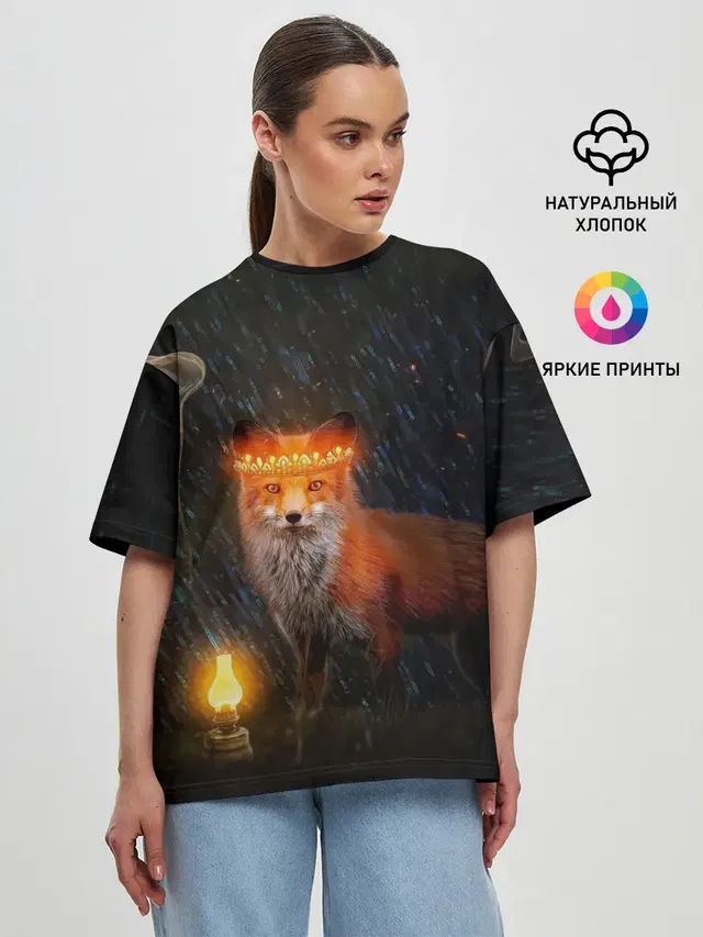 Женская футболка оверсайз