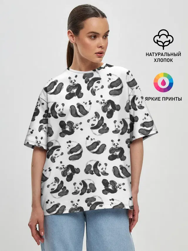 Женская футболка оверсайз