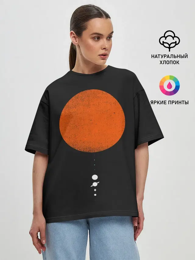 Женская футболка оверсайз