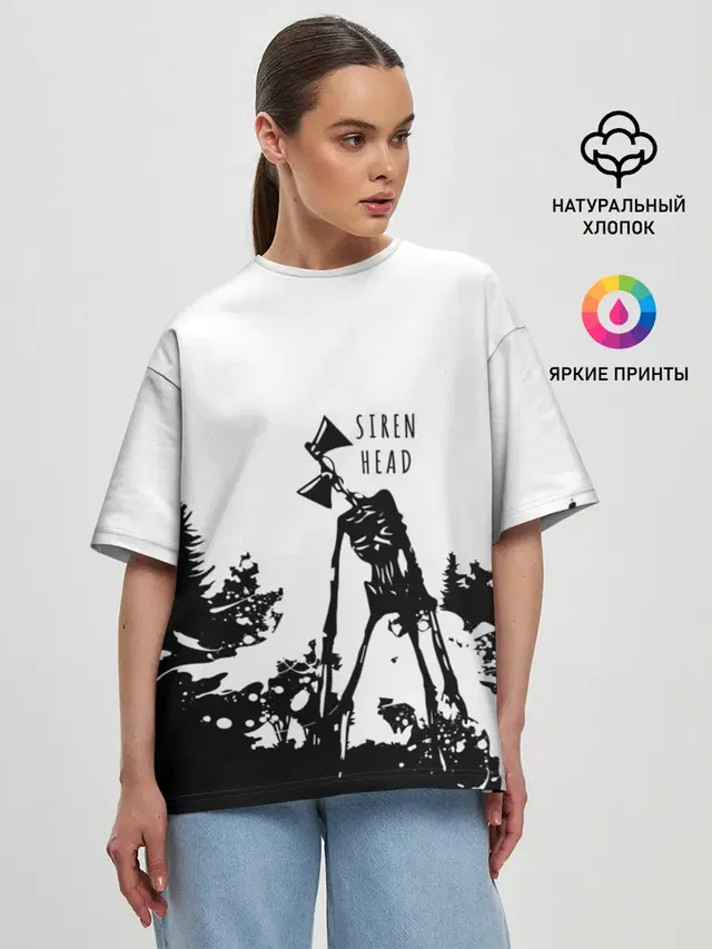 Женская футболка оверсайз