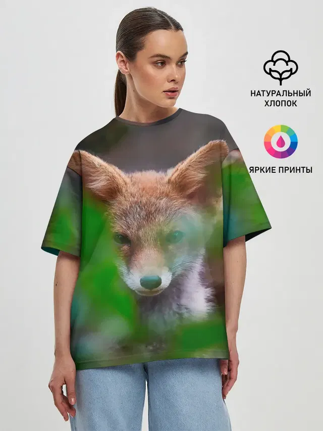 Женская футболка оверсайз