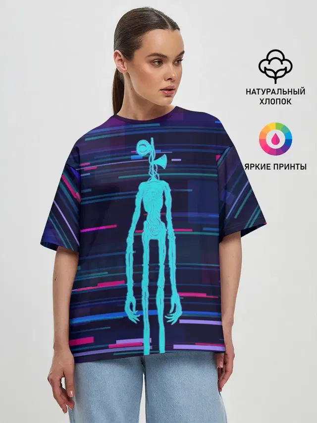 Женская футболка оверсайз