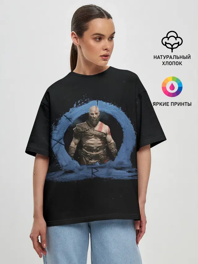 Женская футболка оверсайз