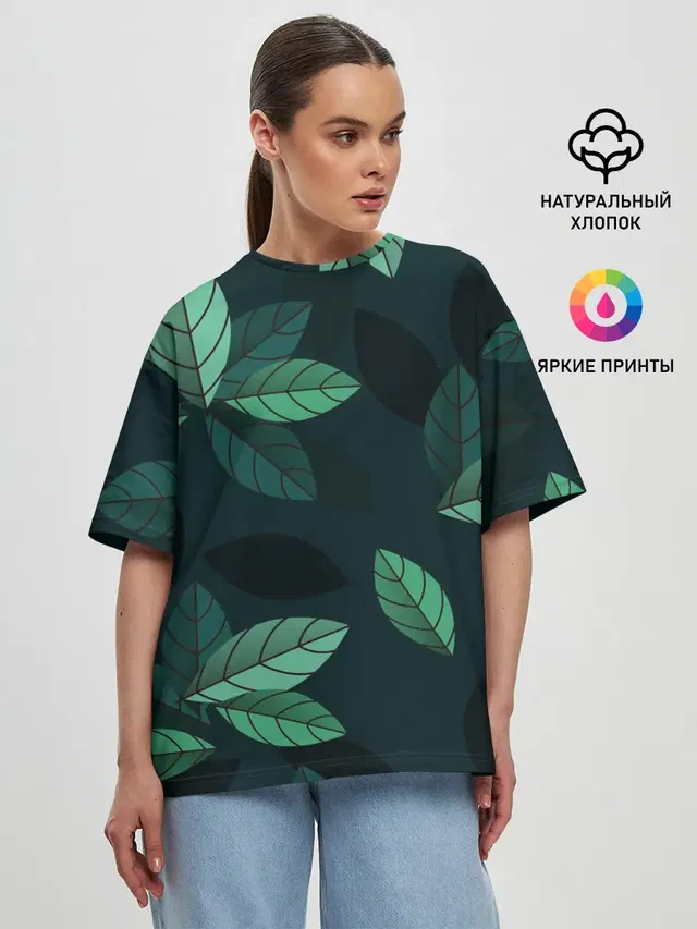 Женская футболка оверсайз