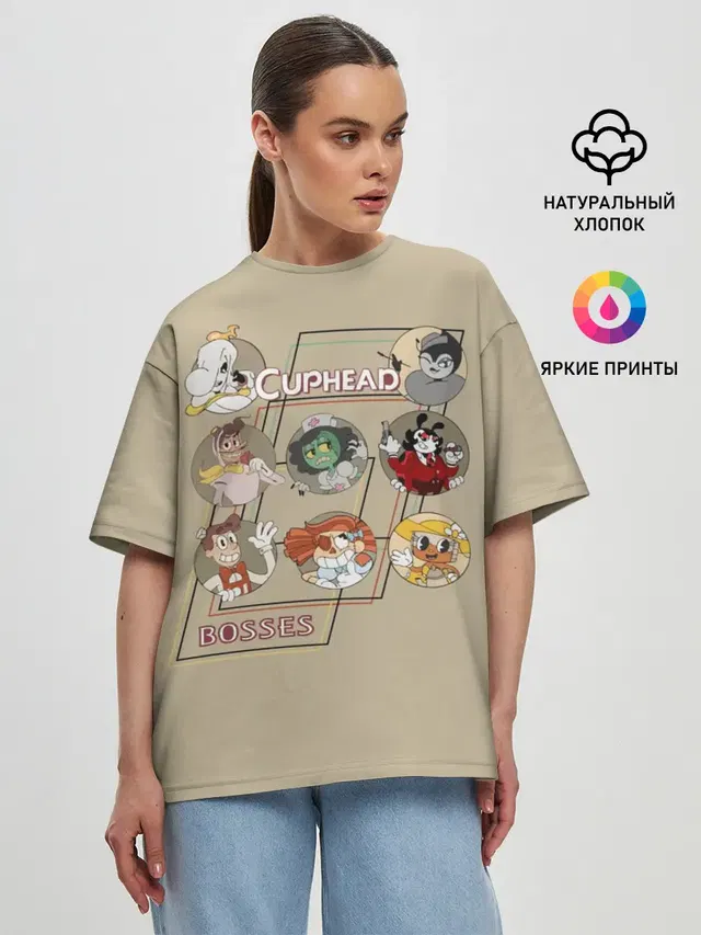 Женская футболка оверсайз