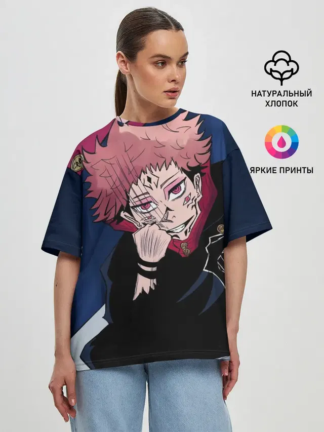 Женская футболка оверсайз