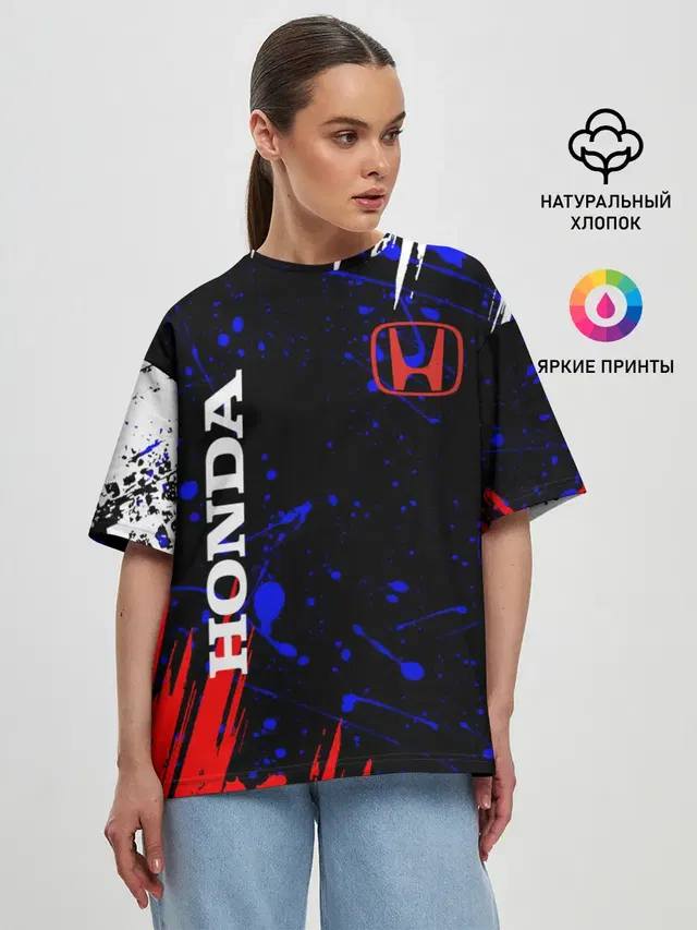 Женская футболка оверсайз