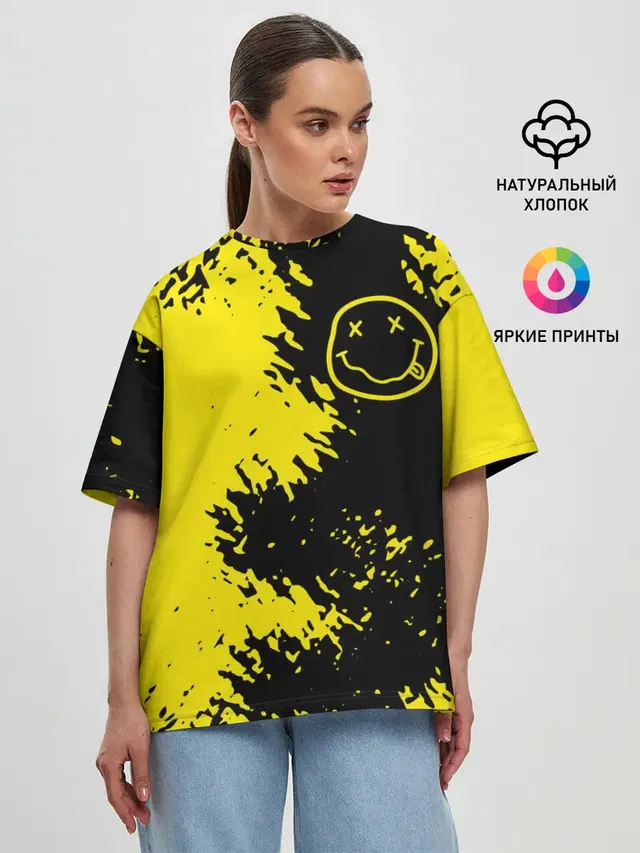 Женская футболка оверсайз