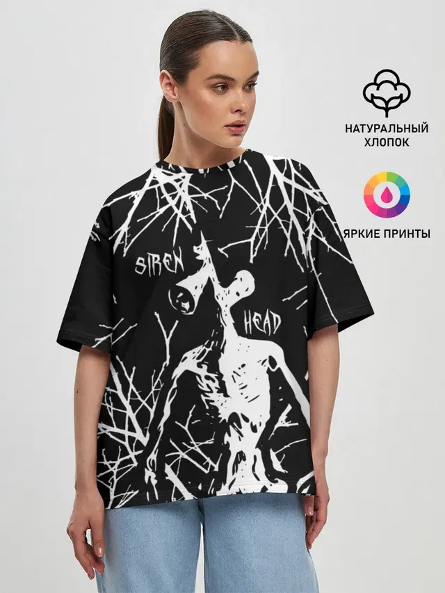 Женская футболка оверсайз