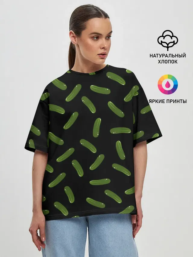 Женская футболка оверсайз