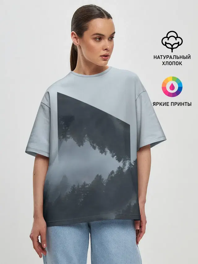Женская футболка оверсайз