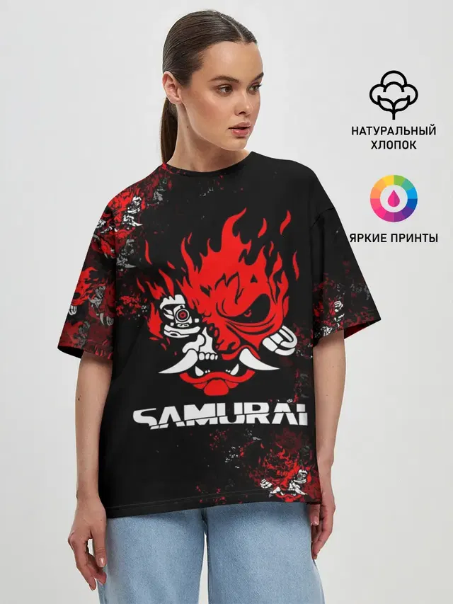 Женская футболка оверсайз