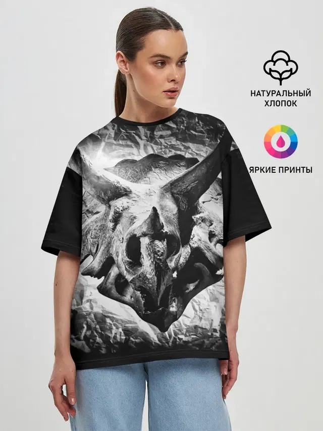 Женская футболка оверсайз