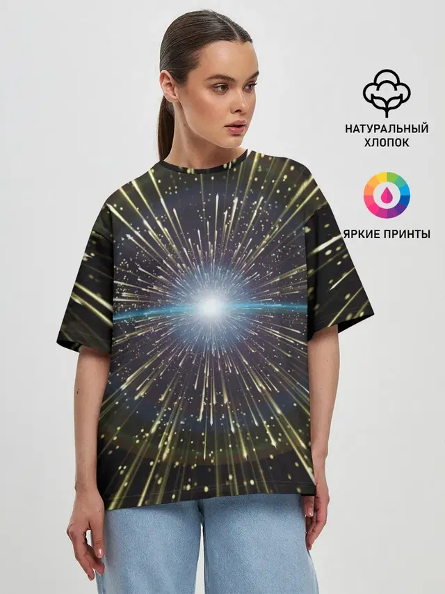 Женская футболка оверсайз