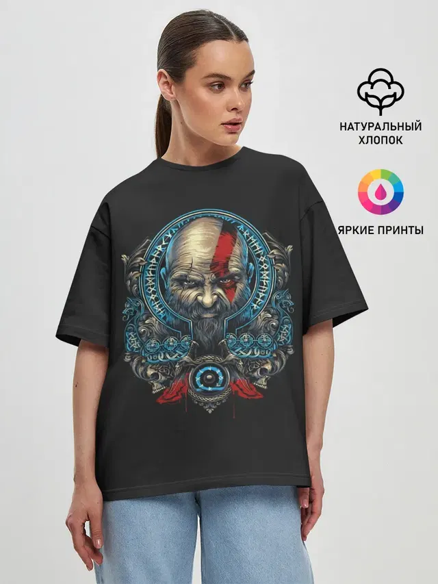 Женская футболка оверсайз