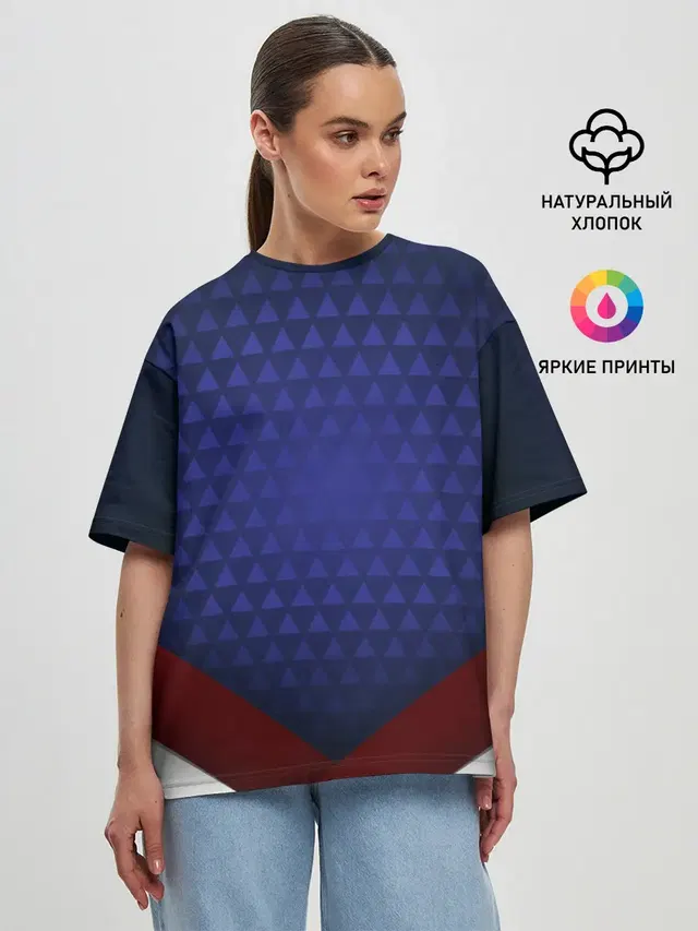 Женская футболка оверсайз