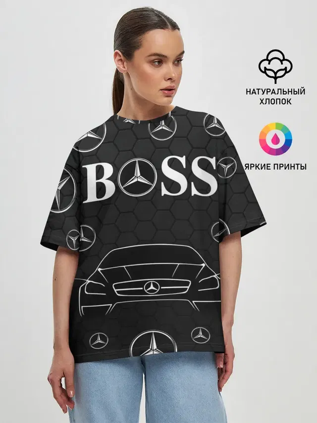 Женская футболка оверсайз