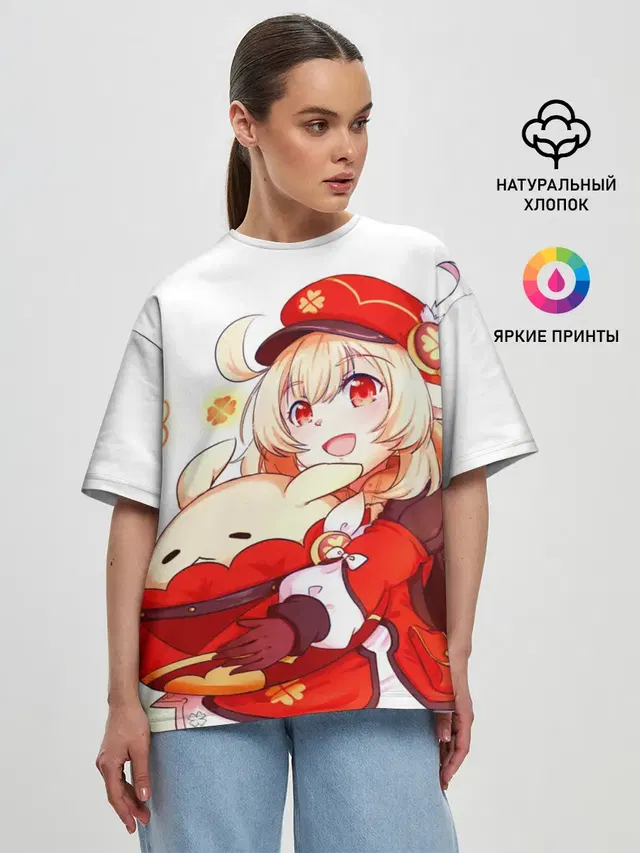 Женская футболка оверсайз