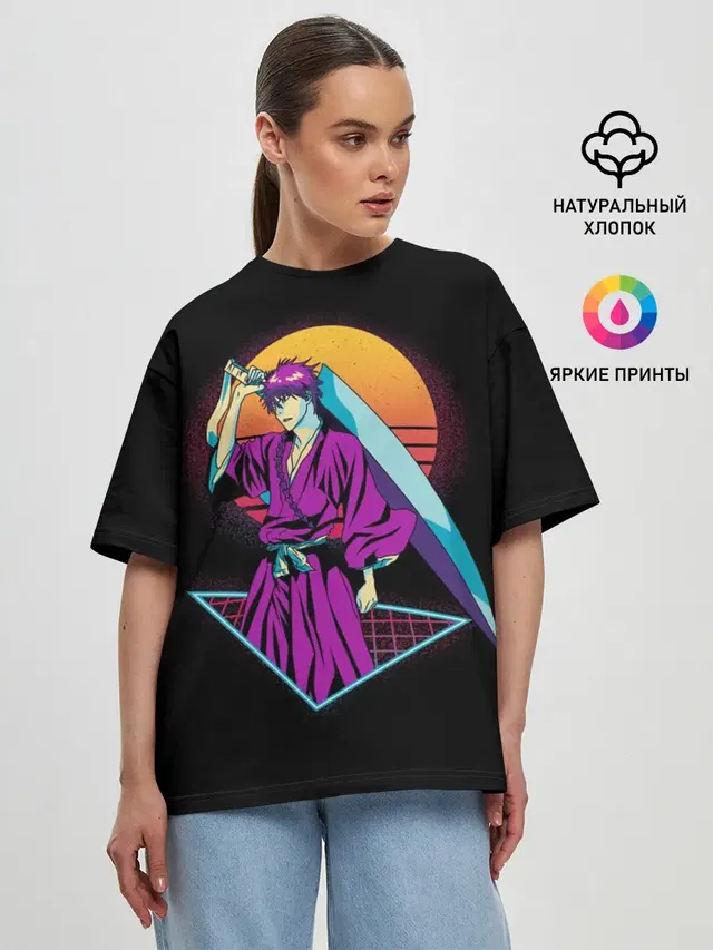 Женская футболка оверсайз