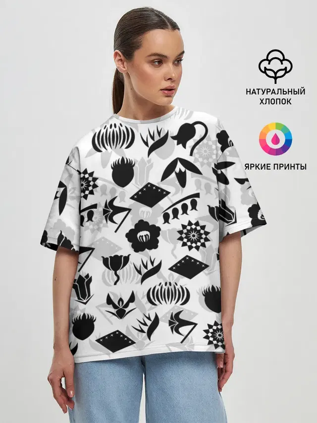 Женская футболка оверсайз