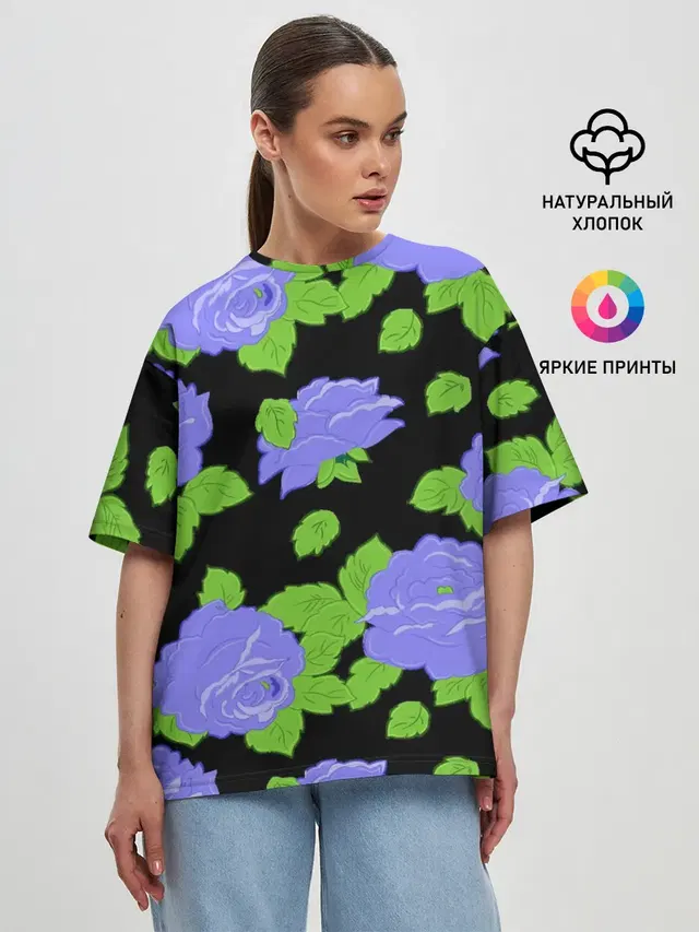 Женская футболка оверсайз