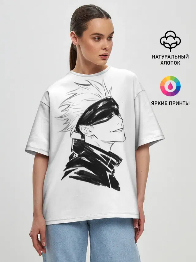 Женская футболка оверсайз