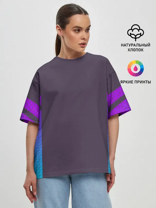 Женская футболка оверсайз