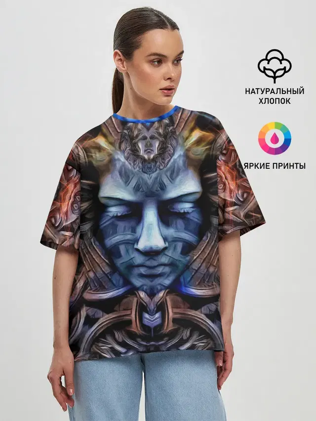 Женская футболка оверсайз