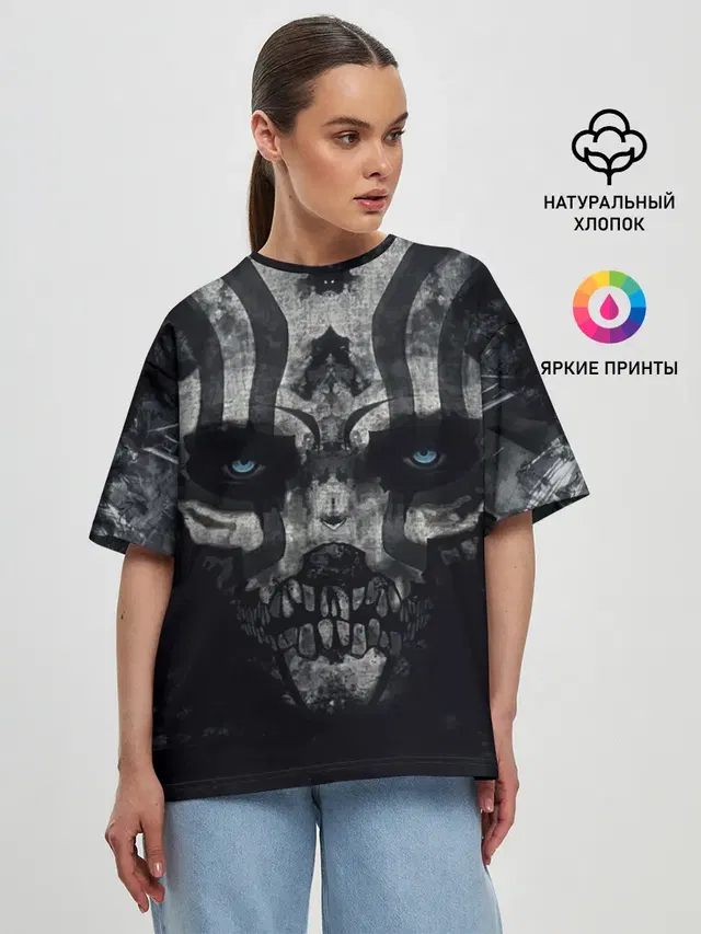 Женская футболка оверсайз