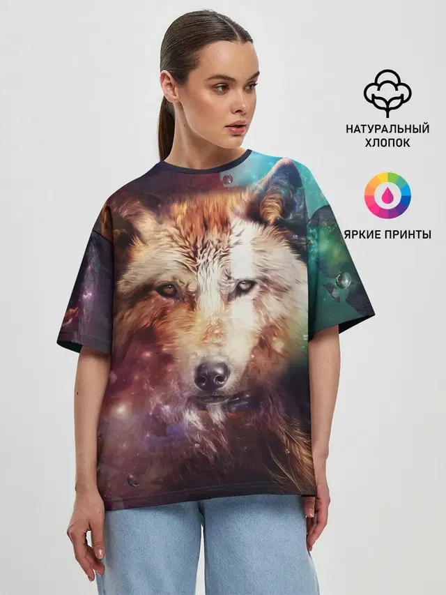 Женская футболка оверсайз