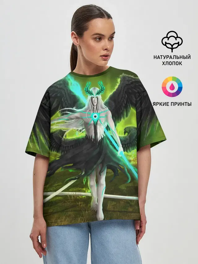 Женская футболка оверсайз с принтом «Ulquiorra Schiffer Bleach»