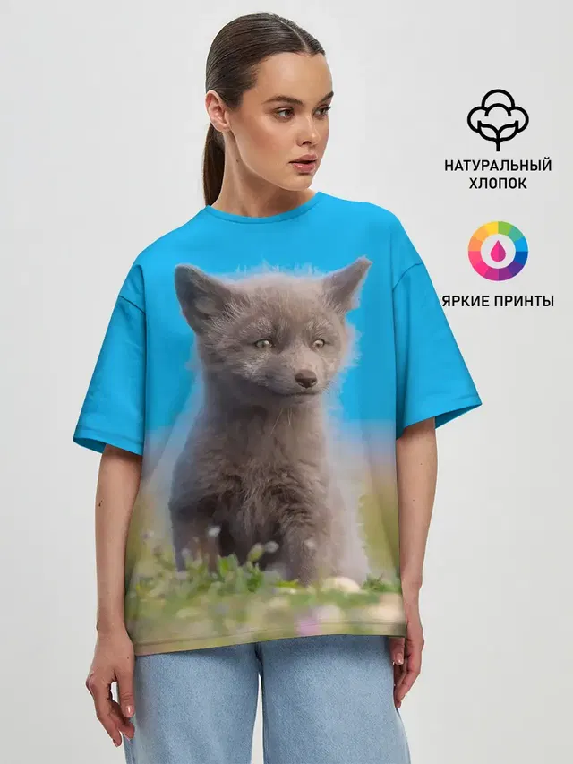 Женская футболка оверсайз
