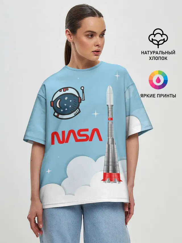 Женская футболка оверсайз