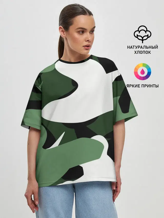Женская футболка оверсайз