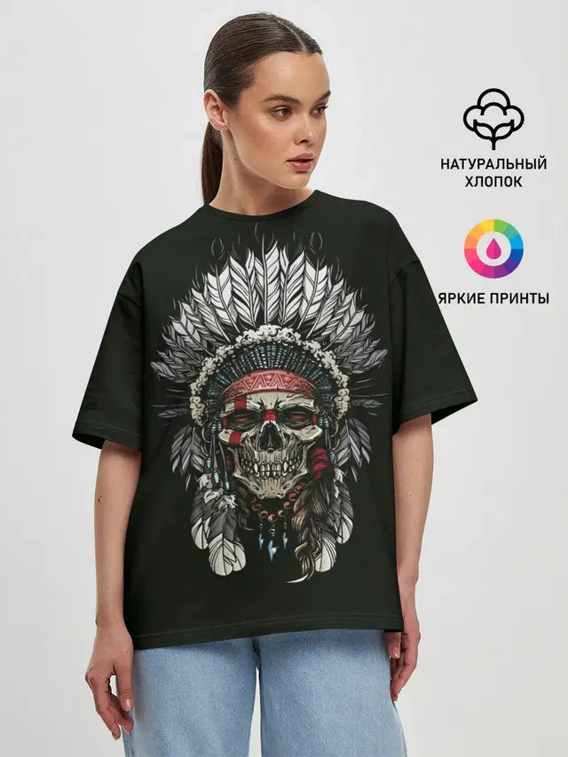 Женская футболка оверсайз