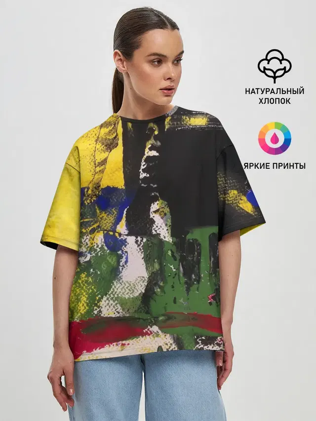 Женская футболка оверсайз