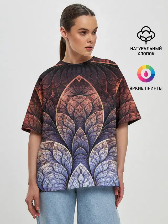 Женская футболка оверсайз