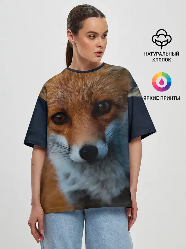 Женская футболка оверсайз
