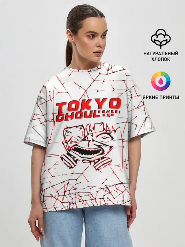 Женская футболка оверсайз