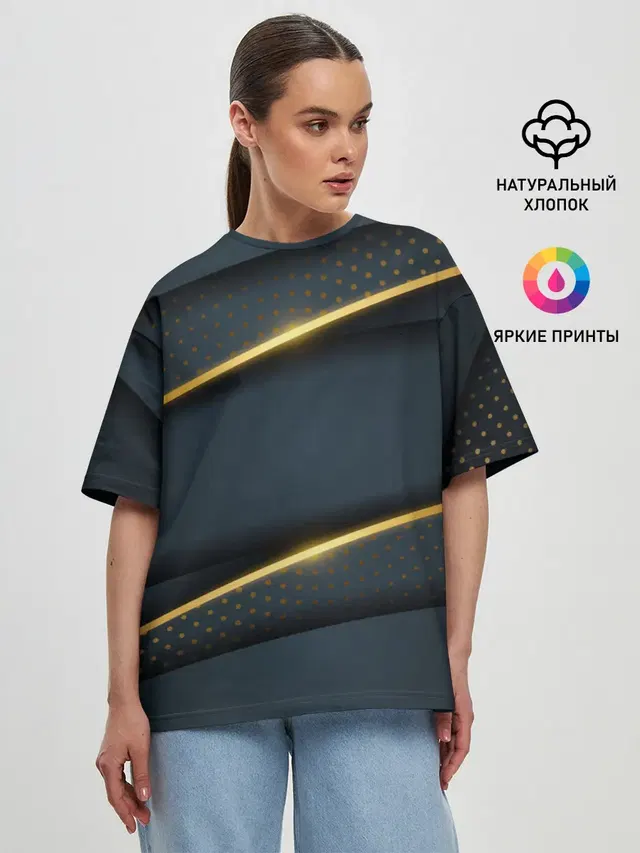 Женская футболка оверсайз