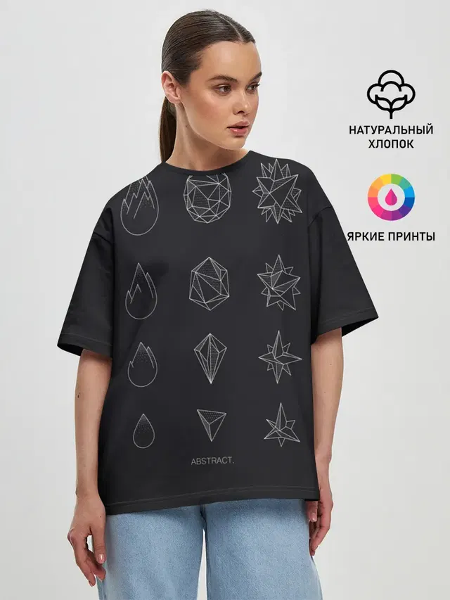Женская футболка оверсайз