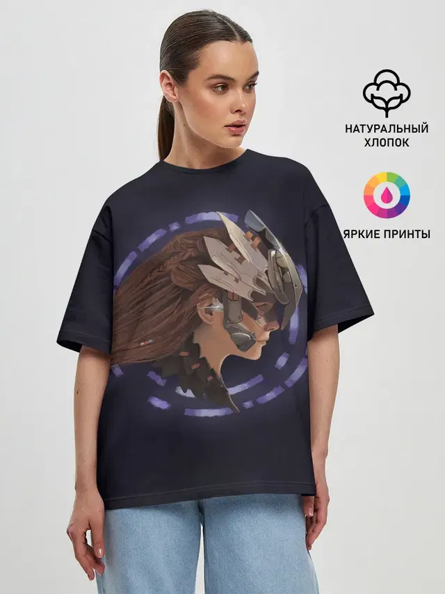 Женская футболка оверсайз
