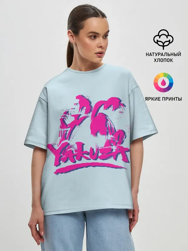 Женская футболка оверсайз