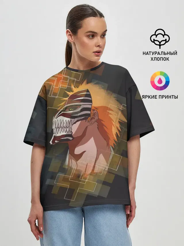 Женская футболка оверсайз