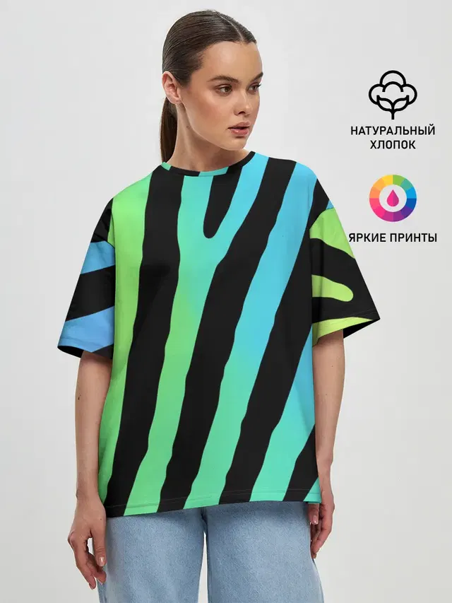 Женская футболка оверсайз