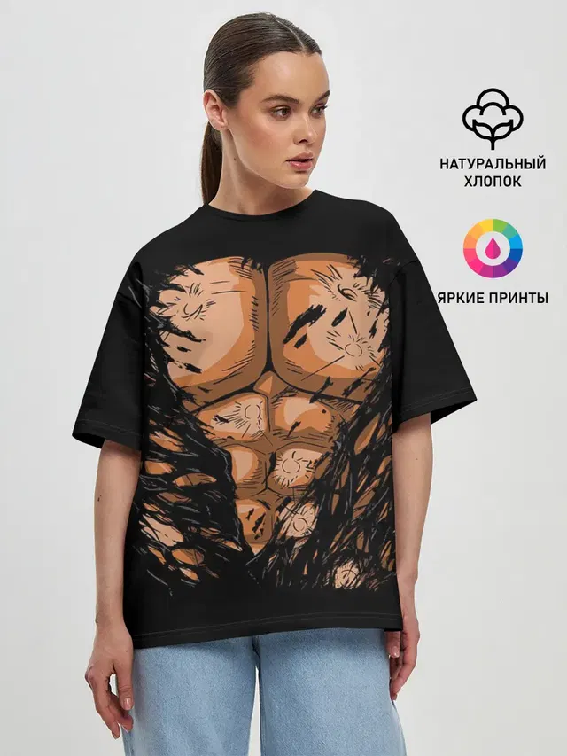 Женская футболка оверсайз