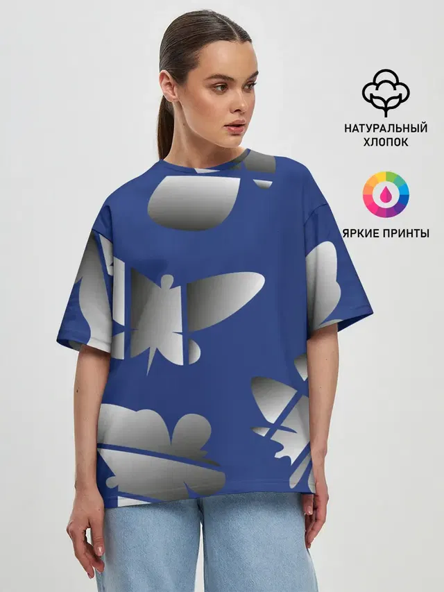 Женская футболка оверсайз