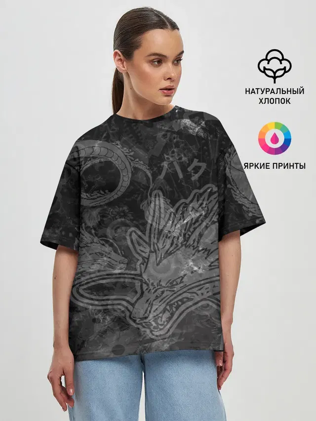 Женская футболка оверсайз