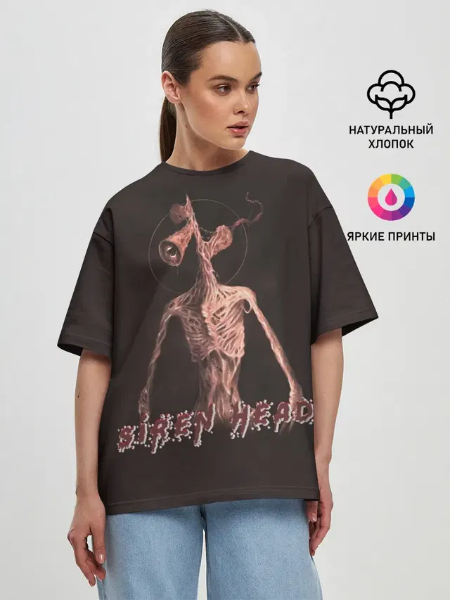 Женская футболка оверсайз